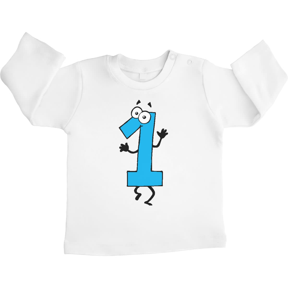 Ich Bin 1 - Süsses Geschenk zum Ersten Geburtstag Unisex Baby Langarmshirt Gr. 66-93