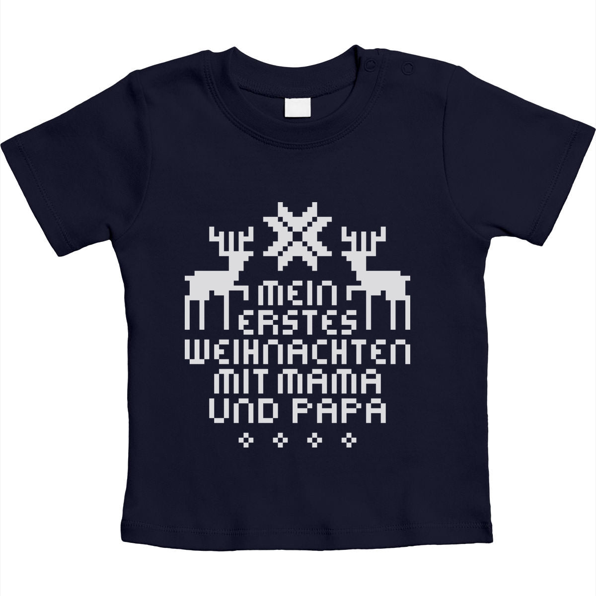 Mein Erstes Weihnachten Mit Mama und Papa Unisex Baby T-Shirt Gr. 66-93