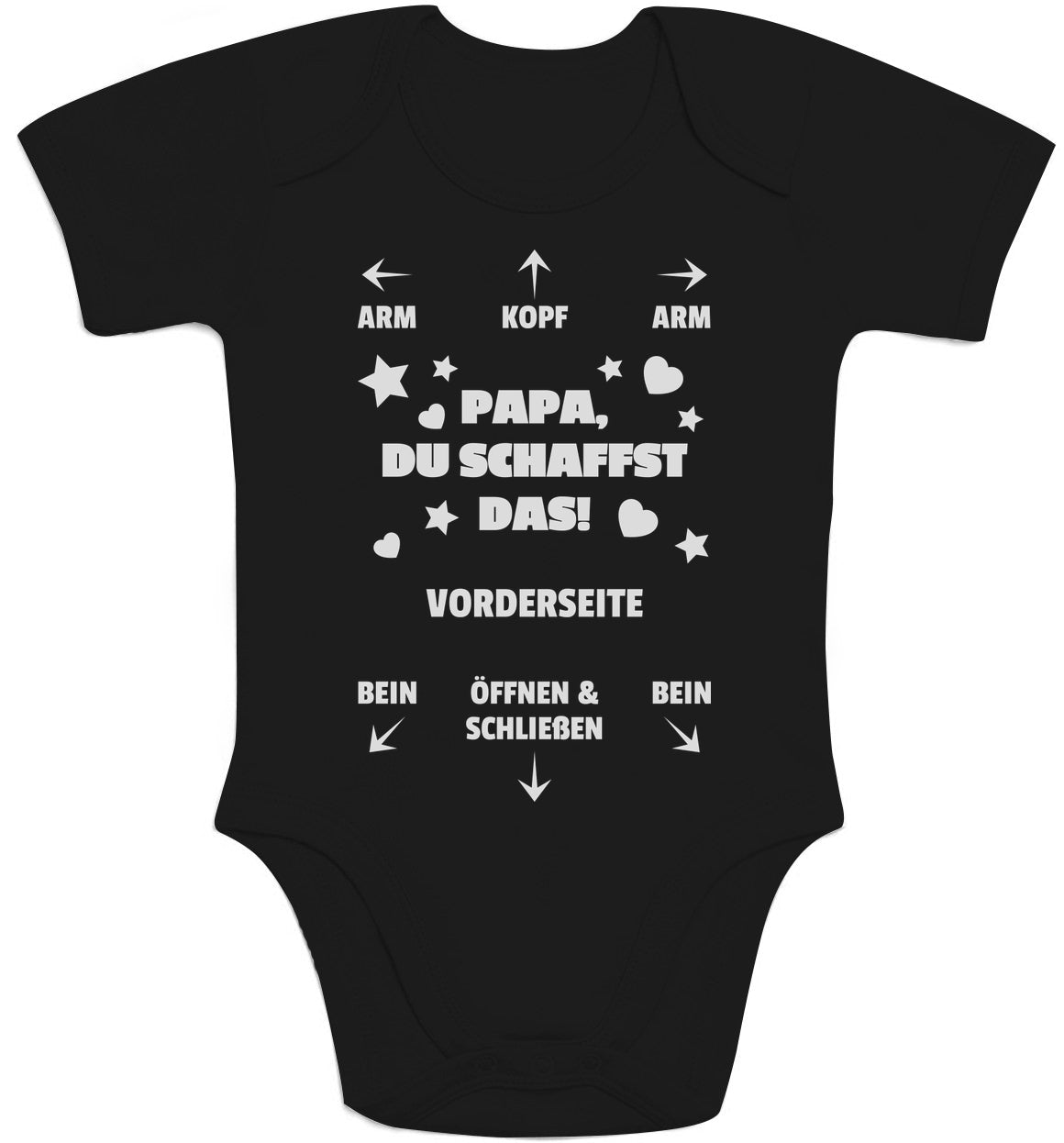 Cooles Geschenk für Vater - PAPA DU SCHAFFST DAS! Baby Body Kurzarm-Body