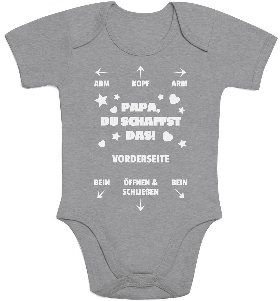 Cooles Geschenk für Vater - PAPA DU SCHAFFST DAS! Baby Body Kurzarm-Body