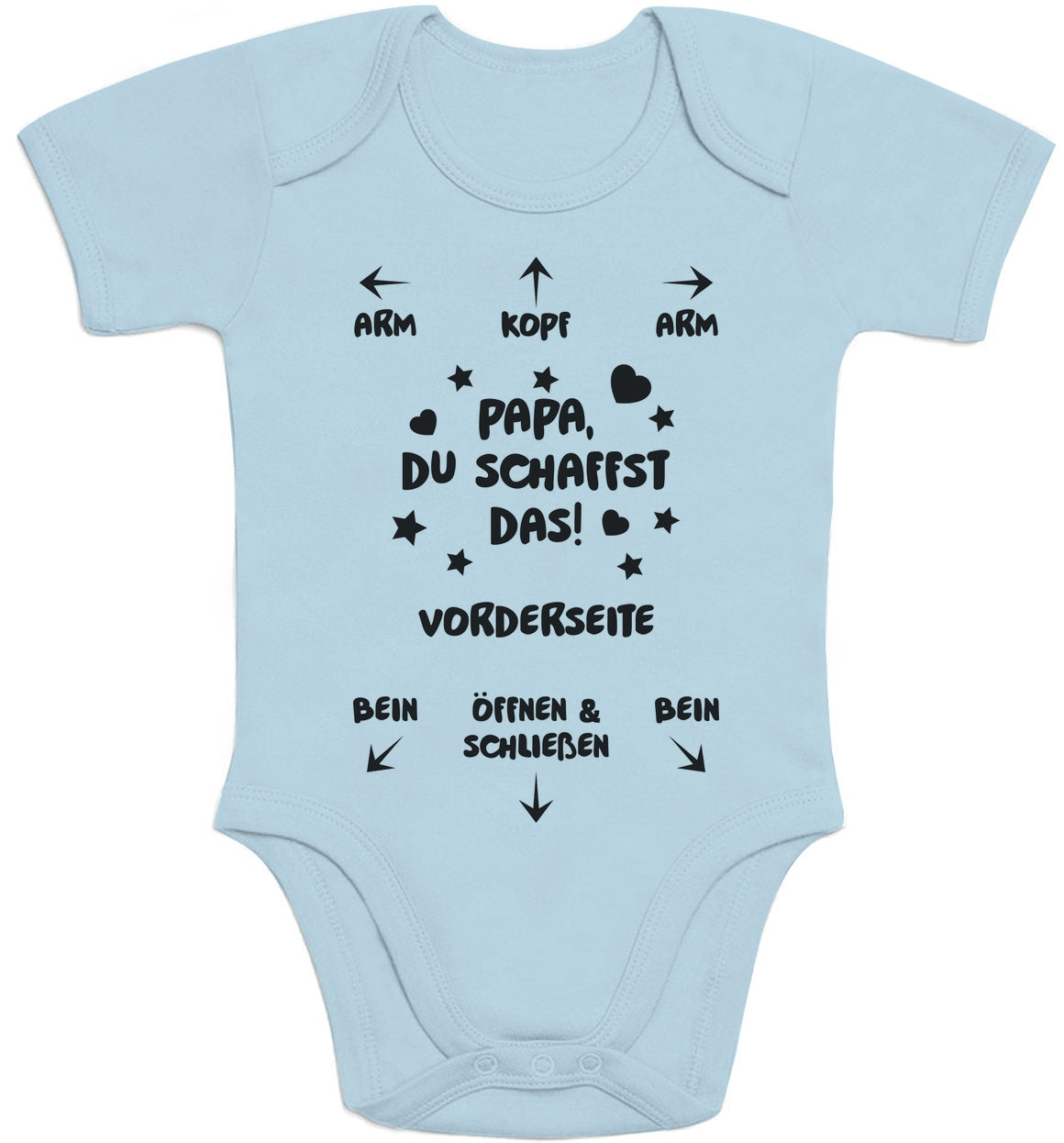 Papa Du Schaffst Das Geschenk Ankündigung und Neugeborene Baby Body Kurzarm-Body
