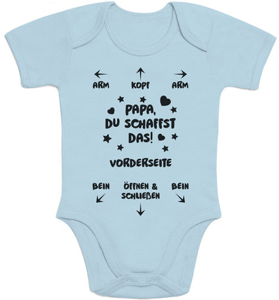 Papa Du Schaffst Das Geschenk Ankündigung und Neugeborene Baby Body Kurzarm-Body