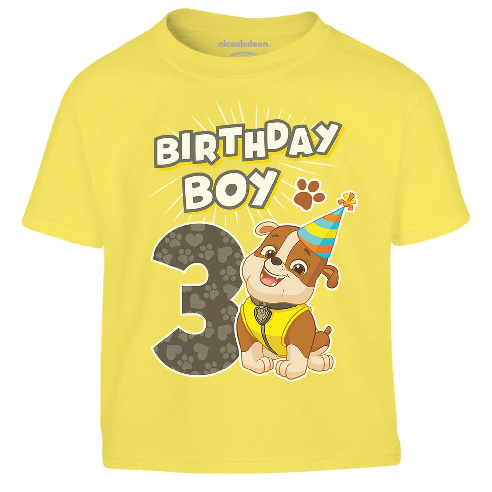 3 Jahre Geburtstag Junge Rubble Birthday Boy Kinder Jungen T-Shirt