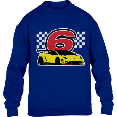 Geschenk für Jungs 6 Jahre Geburtstag mit Auto Kinder Pullover Sweatshirt
