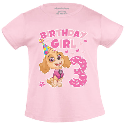 Skye Paw Patrol Birthday Girl 3 Jahre Geburtstag Mädchen T-Shirt