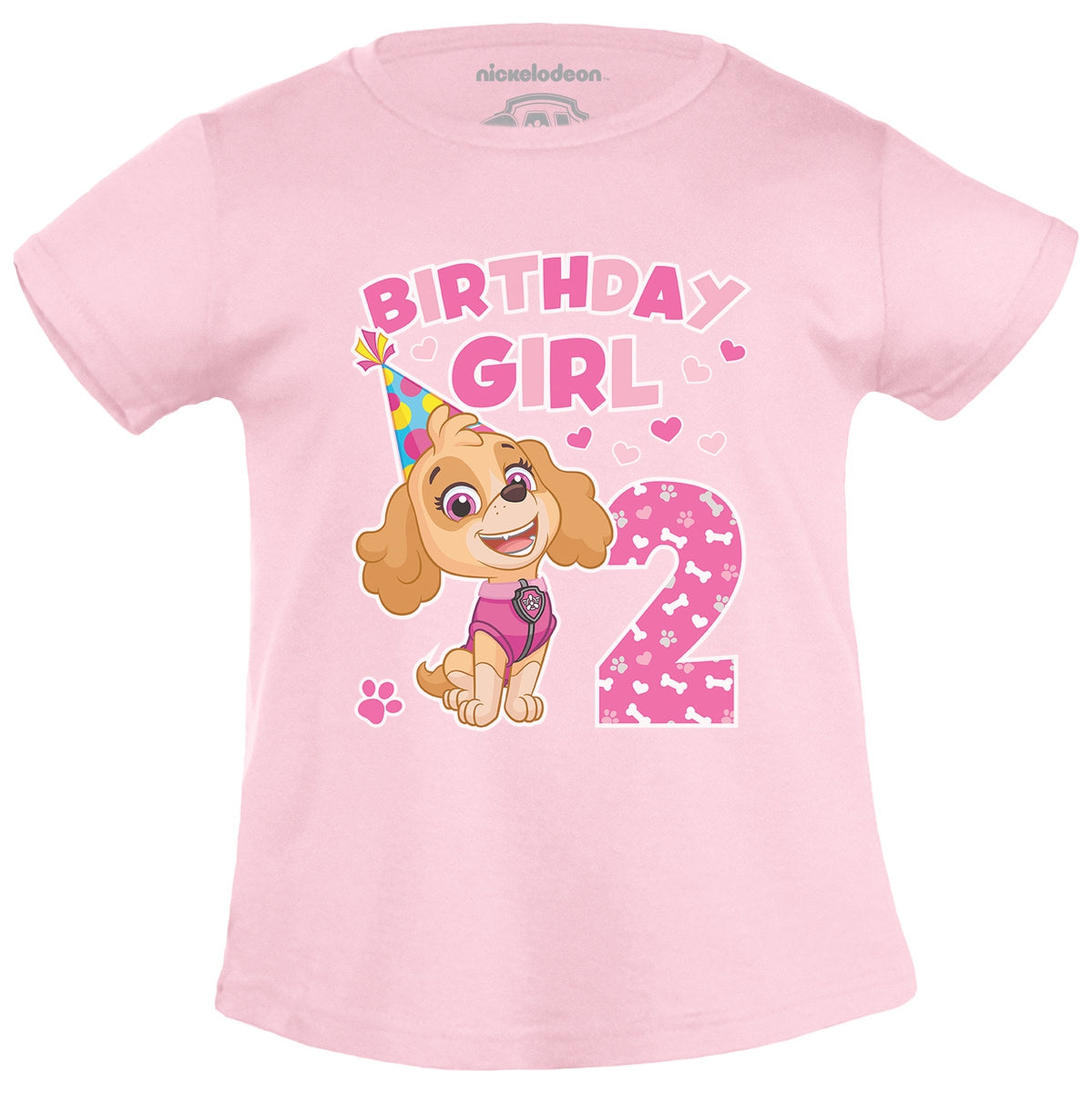 Skye Paw Patrol Birthday Girl 2 Jahre Geburtstag Mädchen T-Shirt