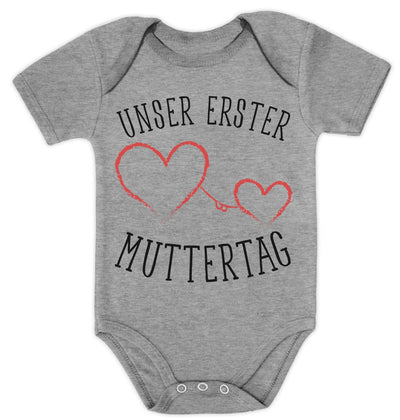 Unser erster Muttertag - Partnergeschenk Baby Baby Body Kurzarm-Body