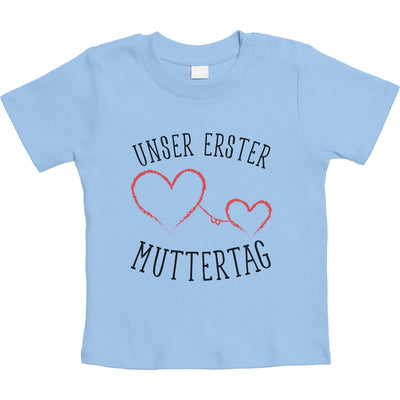 Unser erster Muttertag - Partnergeschenk Baby Unisex Baby T-Shirt Gr. 66-93