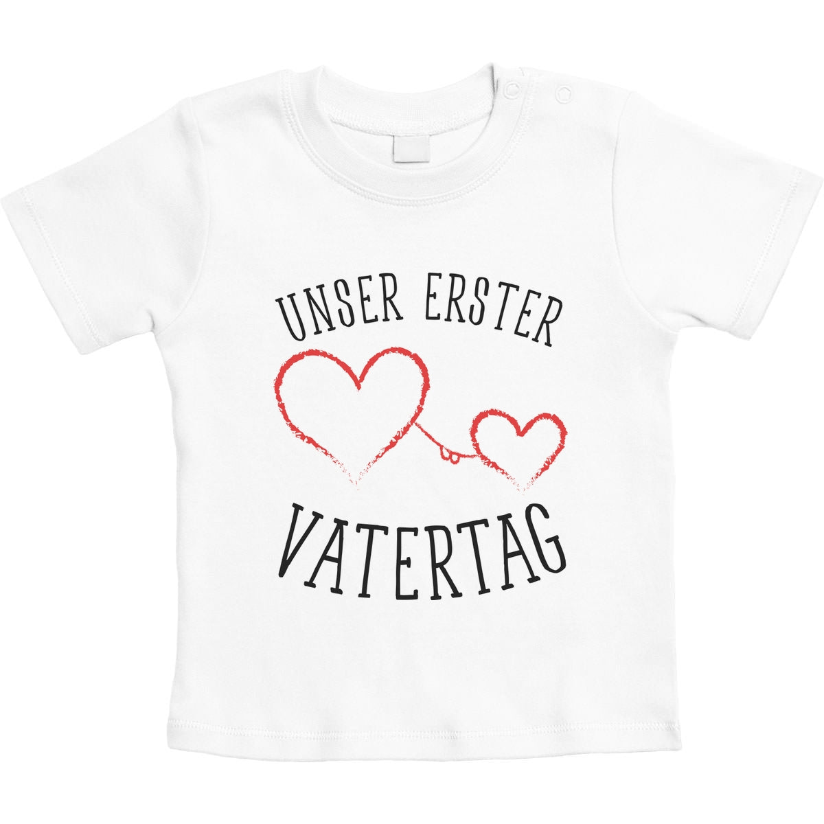 Unser erster Vatertag - Papa Baby Geschenk Unisex Baby T-Shirt Gr. 66-93