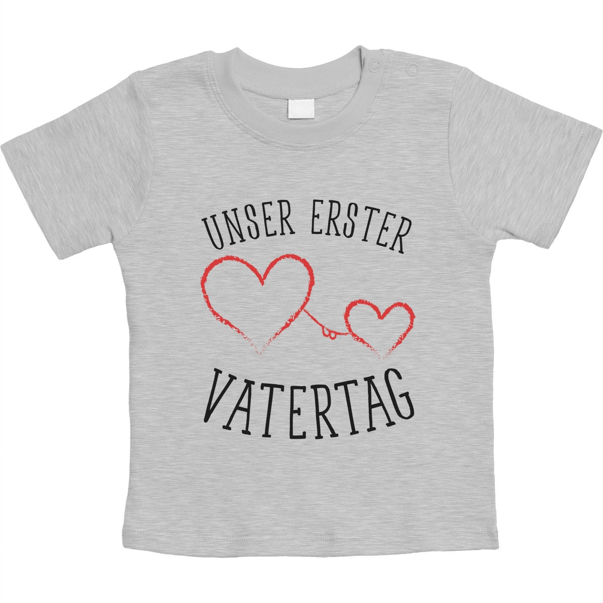 Unser erster Vatertag - Papa Baby Geschenk Unisex Baby T-Shirt Gr. 66-93