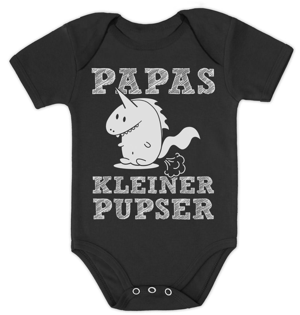 Witziges Design für Babys - Papas kleiner Pupser Dino Baby Body Kurzarm-Body