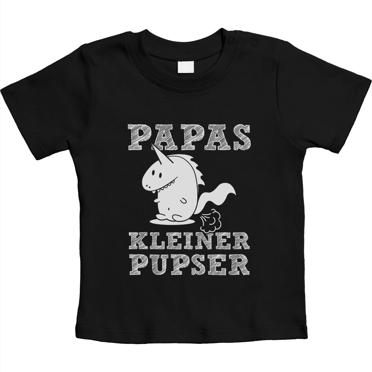 Design für Babys - Papas kleiner Pupser Dino Unisex Baby T-Shirt Gr. 66-93