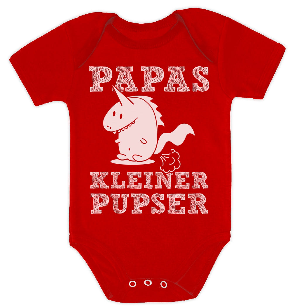 Witziges Design für Babys - Papas kleiner Pupser Dino Baby Body Kurzarm-Body