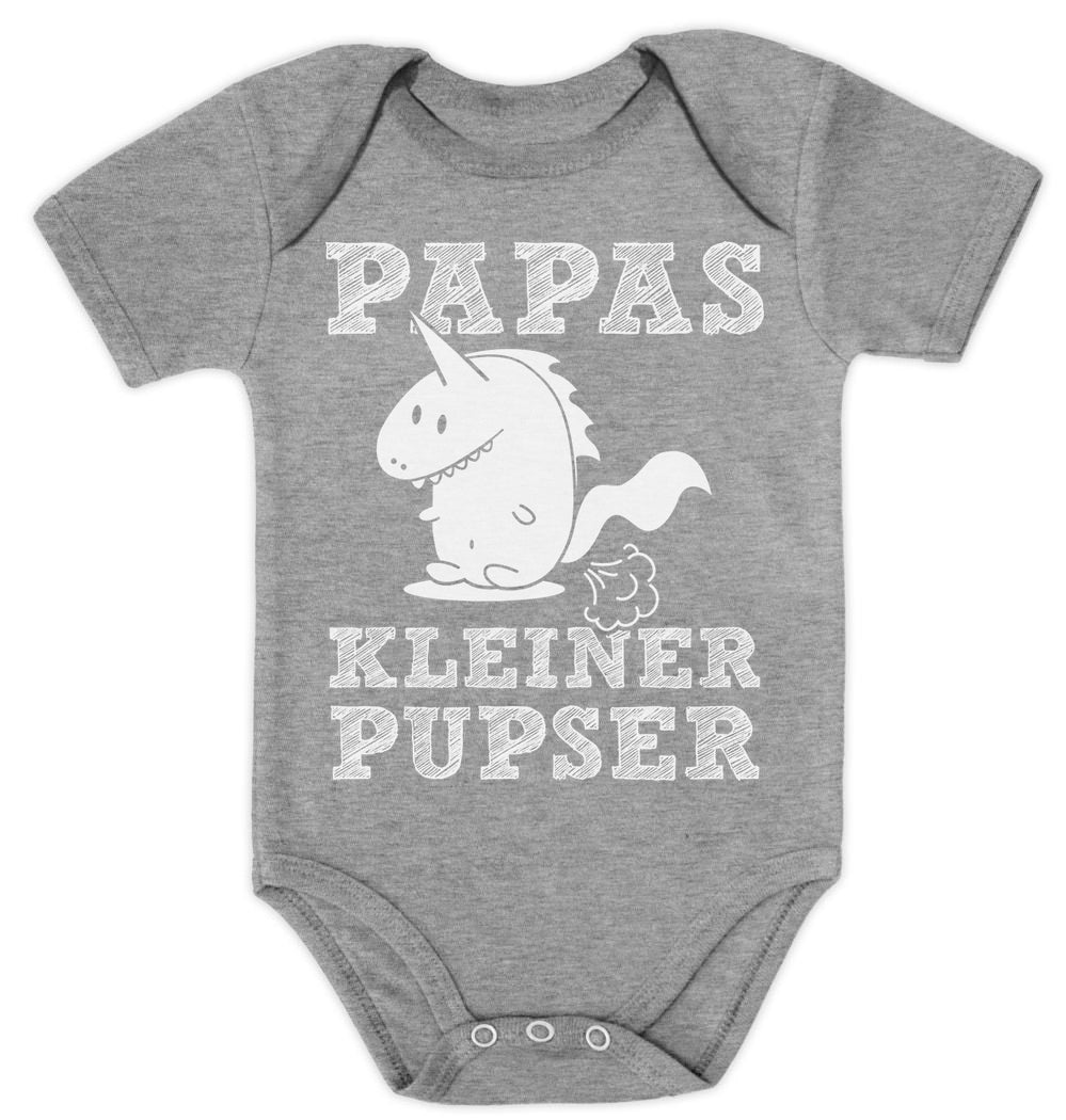 Witziges Design für Babys - Papas kleiner Pupser Dino Baby Body Kurzarm-Body