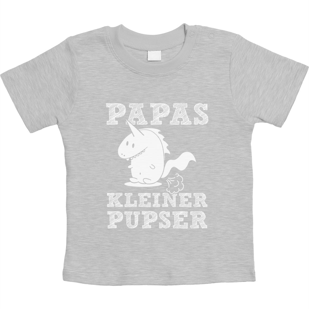 Design für Babys - Papas kleiner Pupser Dino Unisex Baby T-Shirt Gr. 66-93