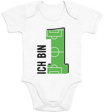 1 Geburtstag Junge Geschenke zum 1 Geburtstag - Fußball Baby Body Kurzarm-Body