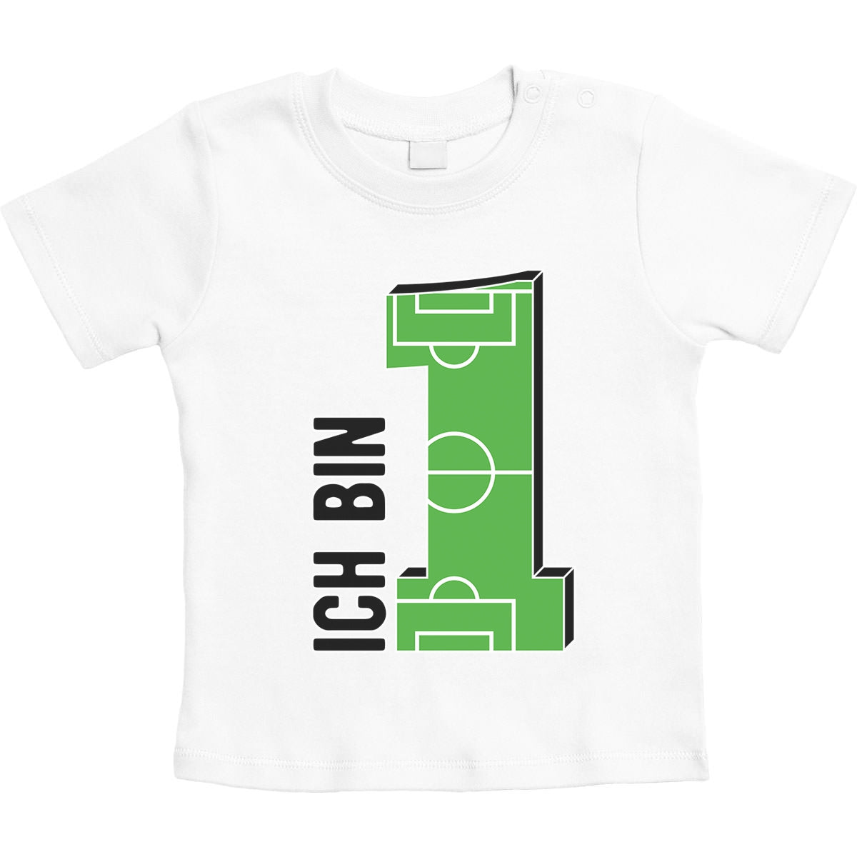 Geschenke Baby 1 Jahr Geburtstag Junge - Fußball Unisex Baby T-Shirt Gr. 66-93