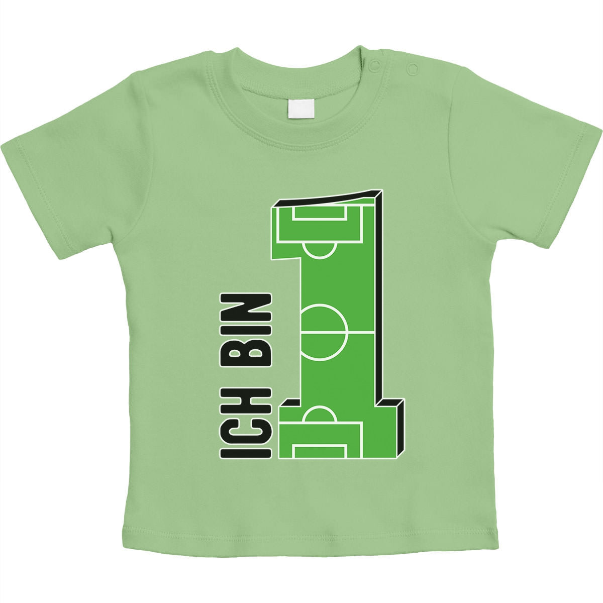 Geschenke Baby 1 Jahr Geburtstag Junge - Fußball Unisex Baby T-Shirt Gr. 66-93