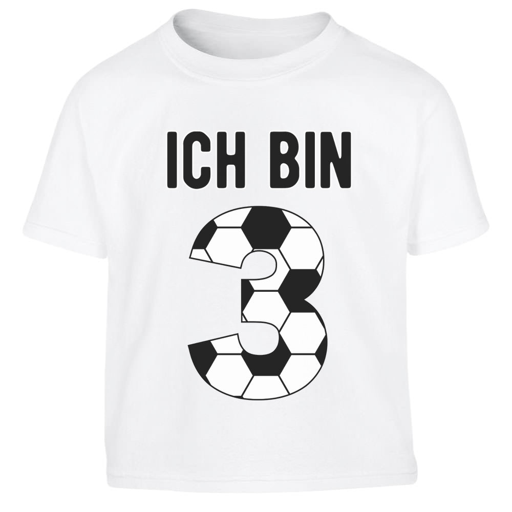 Ich bin 3 Jahre Fussball Geschenk Kinder Jungen T-Shirt