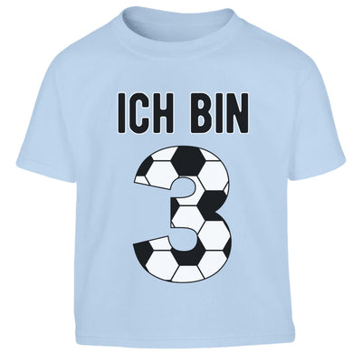 Ich bin 3 Jahre Fussball Geschenk Kinder Jungen T-Shirt