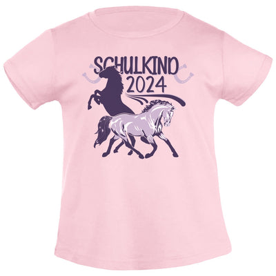 Schulkind 2024 - Einschulung Mädchen Geschenk Pferd Mädchen T-Shirt