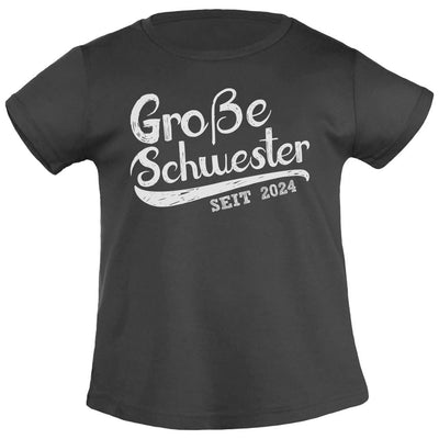 Große Schwester 2024 Geschwister Geschenke Mädchen T-Shirt