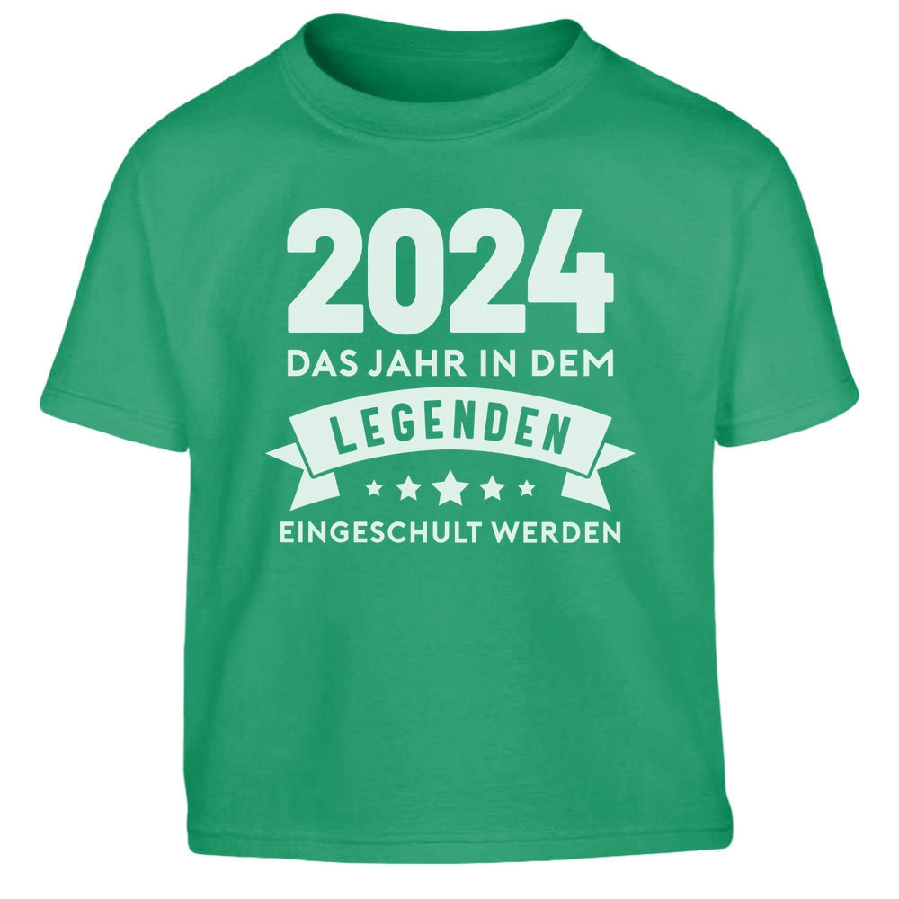 Legenden Einschulung Junge Geschenk Schulkind 2024 Kinder Jungen T-Shirt