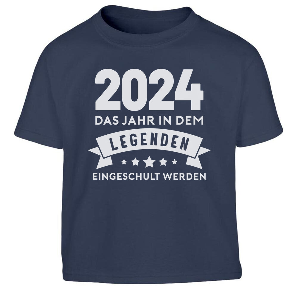 Legenden Einschulung Junge Geschenk Schulkind 2024 Kinder Jungen T-Shirt