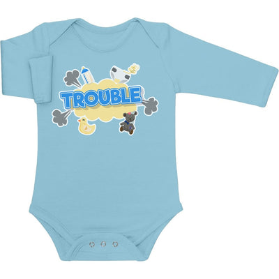 Trouble - Lustiger Spruch für Babies Baby Langarm Body