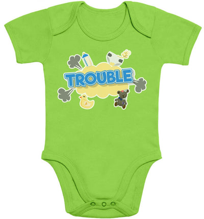 Trouble - Lustiger Spruch für Babies Baby Body Kurzarm-Body