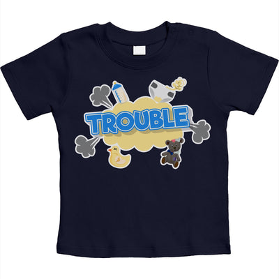 Trouble - Lustiger Spruch für Babies Unisex Baby T-Shirt Gr. 66-93