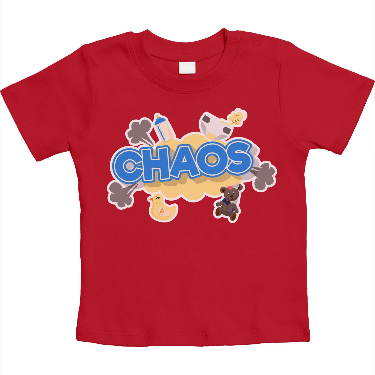 Chaos - Lustiger Spruch für Babies Unisex Baby T-Shirt Gr. 66-93