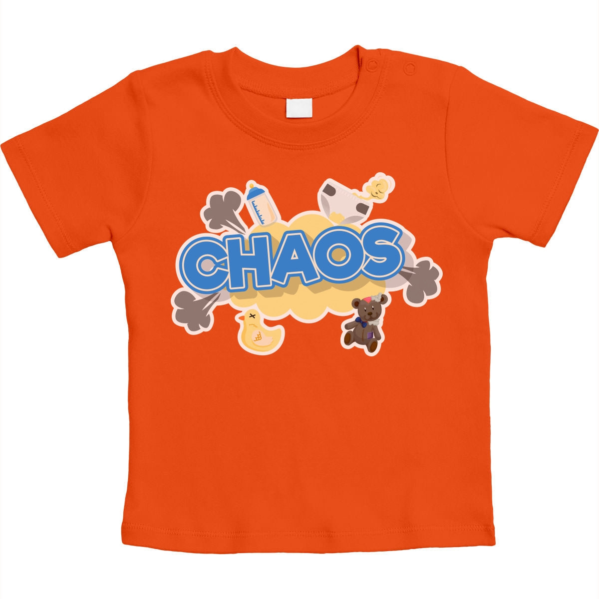 Chaos - Lustiger Spruch für Babies Unisex Baby T-Shirt Gr. 66-93