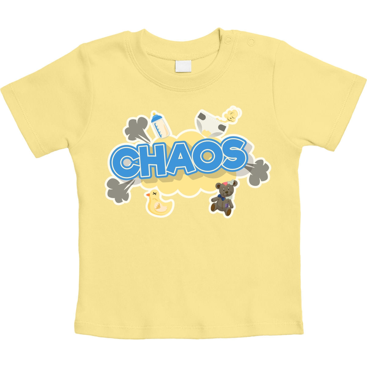 Chaos - Lustiger Spruch für Babies Unisex Baby T-Shirt Gr. 66-93