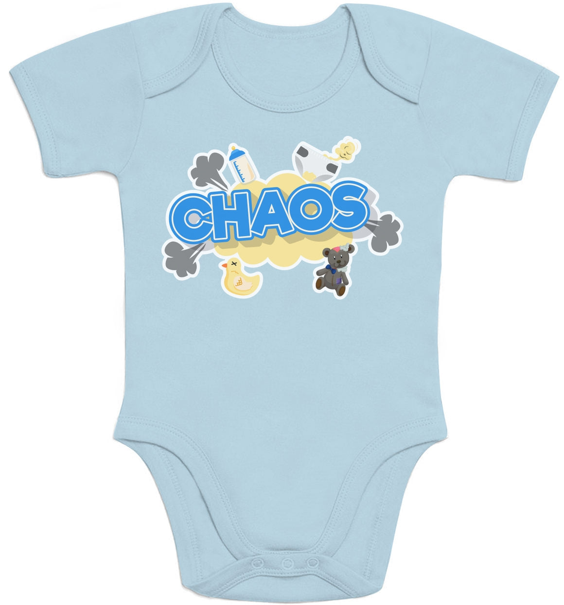 Chaos - Lustiger Spruch für Babies Baby Body Kurzarm-Body