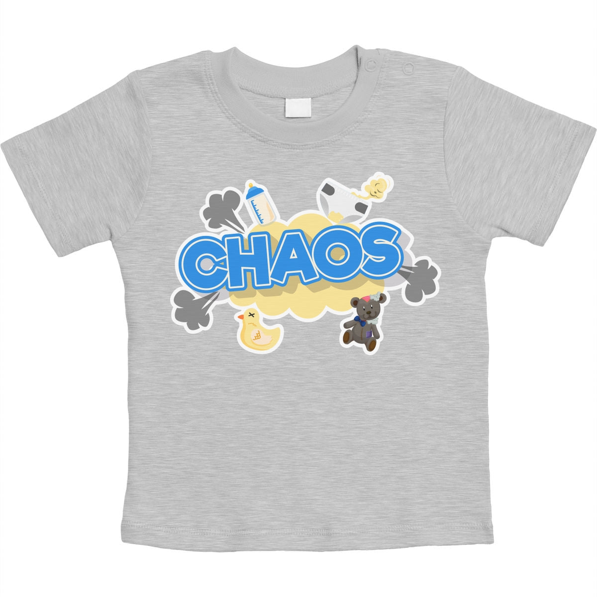 Chaos - Lustiger Spruch für Babies Unisex Baby T-Shirt Gr. 66-93