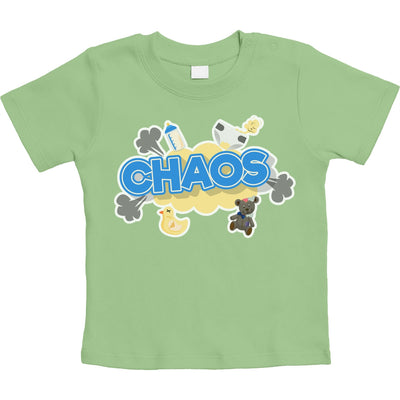 Chaos - Lustiger Spruch für Babies Unisex Baby T-Shirt Gr. 66-93