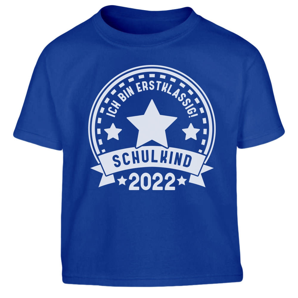 Ich bin ERSTKLASSIG Schulkind 2022 Einschulung Schulanfang Kinder Jungen T-Shirt