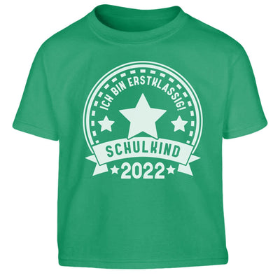 Ich bin ERSTKLASSIG Schulkind 2022 Einschulung Schulanfang Kinder Jungen T-Shirt