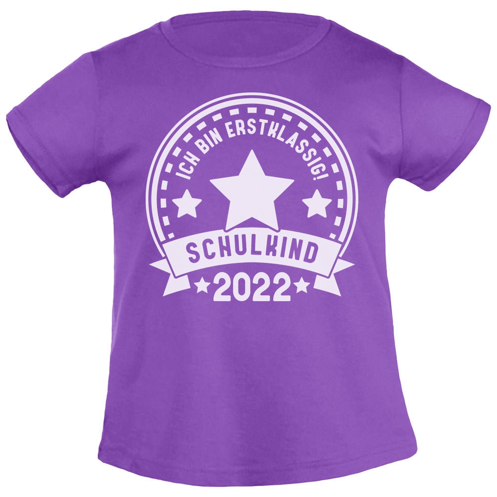 Ich bin ERSTKLASSIG Schulkind 2022 Einschulung Mädchen Mädchen T-Shirt