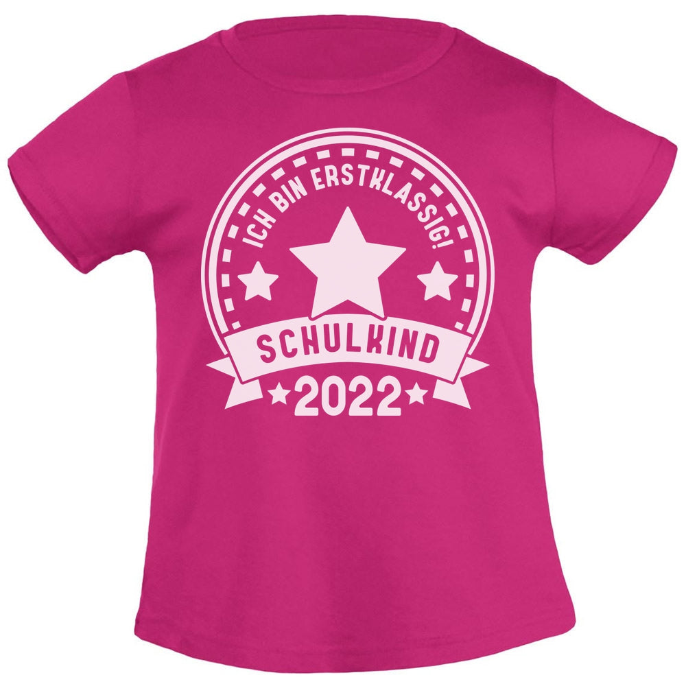 Ich bin ERSTKLASSIG Schulkind 2022 Einschulung Mädchen Mädchen T-Shirt
