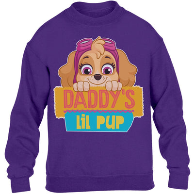 Daddy's Lil PUP Skye Geschenk Papa Kinder Pullover Sweatshirt