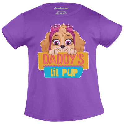 Daddy's Lil PUP Skye Geschenk Papa Mädchen T-Shirt