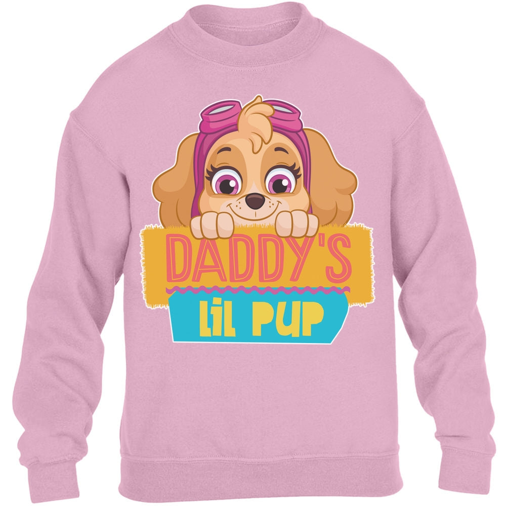 Daddy's Lil PUP Skye Geschenk Papa Kinder Pullover Sweatshirt